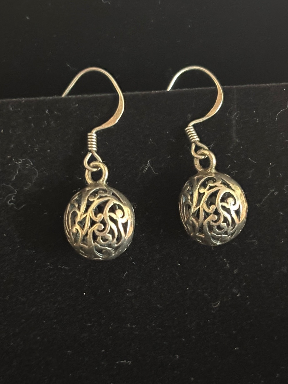 Sterling Silver Dangle Filigree earrings
